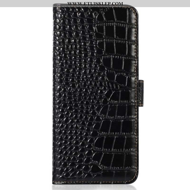 Etui Folio do Samsung Galaxy M13 Rfid W Stylu Krokodyla